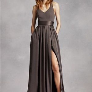 Vera Wang Bridesmaid Dress Size 0 Halter Charchol